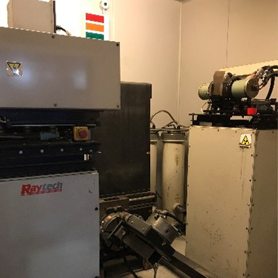 A photo of one of the Woods component x-ray machines