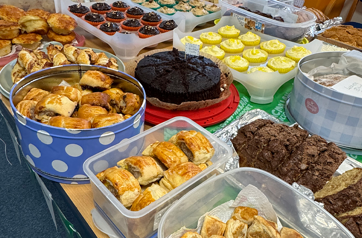 Homemade cakes and bakes for Woods Macmillan Coffee morning