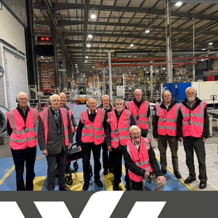 Sir Bob Russell and friends visiting the Wood Factory